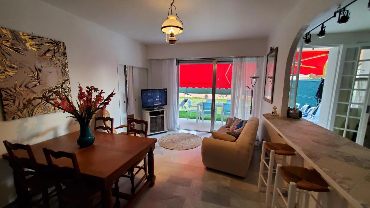 Superbe Rez De Jardin Dans Residence Au Calme Nice Bagian luar foto
